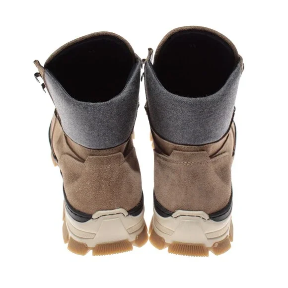 Di Bianco NWB Livigno Suede Hiking Boots Size 42.5 US 9.5 Fontanella Oslo Brown